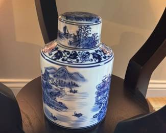 blue and white Porcelain Ginger Jar