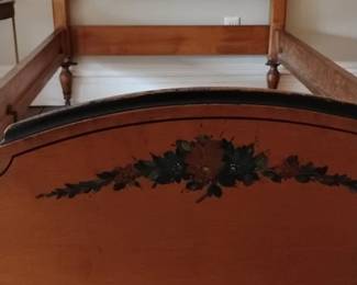 Antique Hand-Painted Bed Frame