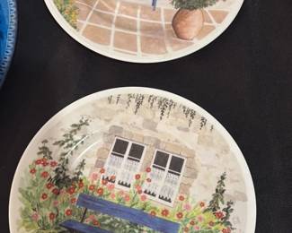 Limoges "La Gloriette" Porcelain Decorative Plates (Set of 2)