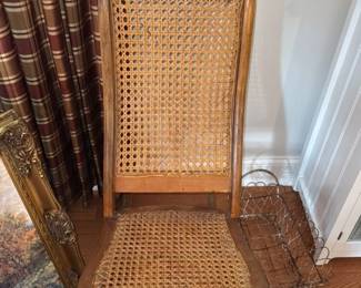 Antique Cane Seat Rocking Chair