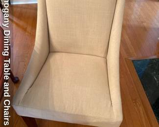 Mahogany Dining Table and Chairs Set