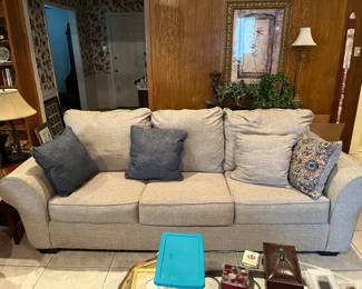 Couch with pillows 