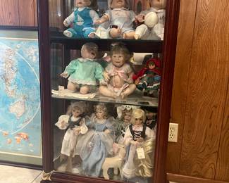 Porcelain doll collection 