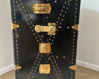 Antique Steamer Wardrobe Trunk, 1920s