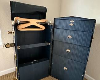 Antique Steamer Wardrobe Trunk, 1920s