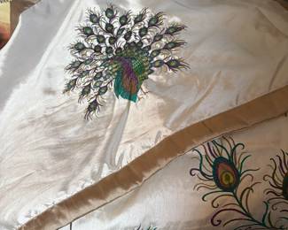 King size peacock comforter and shams