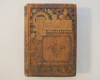 Antique 19th century hardcover book The Poetical Works of Owen Meredith (Robert, Lord Lytton), inscription on fly leaf dated 1884; publishers Thomas Y. Crowell & Co., New York