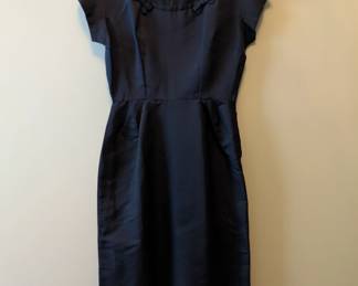 A charming 50s/60s little black dress with matching bolero jacket