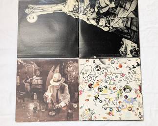 Vintage vinyl LPs Led Zeppelin / IV, Led Zeppelin / In Through The Out Door, Led Zeppelin / III