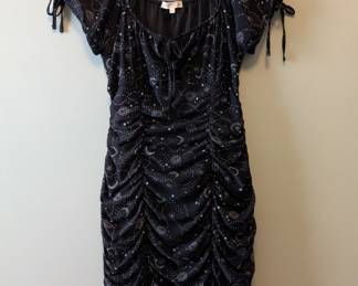 Ultra Flirt Sun, Moon and Stars little black dress, size S