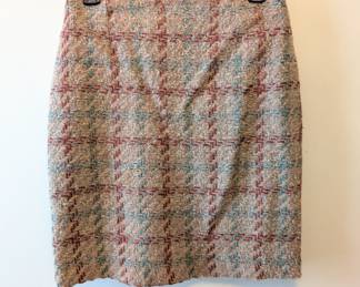 Forenza wool blend plaid mini skirt made in Italy, size 8