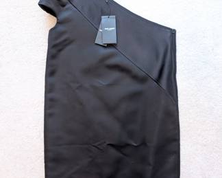 Saint Laurent Paris black one-shoulder top, new with tags / NWT