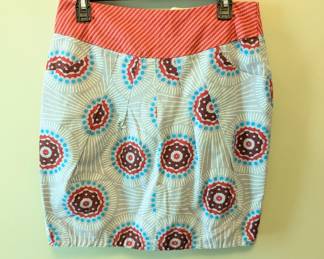 Bright patterned ultra miniskirt