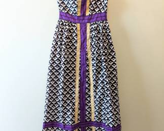 Sabby Anand one shoulder black and white print sun dress, new with tags NWT