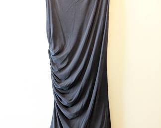 Gottex Studio black sleeveless drape front dress size S