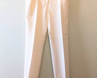 Pair of Dolce & Gabbana off white linen pants made in Italy