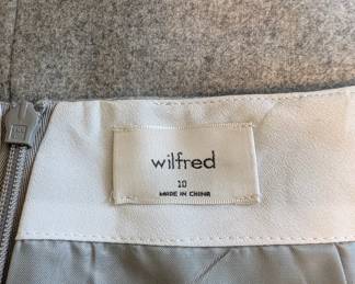 Wilfred gray mini skirt size 10
