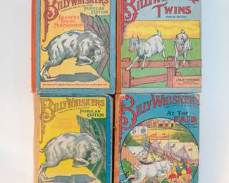 Antique hardcover children's books Billy Whiskers, Billy Whiskers Twins, Billy Whiskers At The Fair by Frances Trego Montgomery