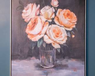 Roses in a vase still life painting by Gayane