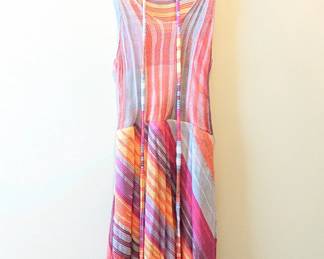 Cecilia Frado for Anthropologie Reverie rainbow knitted dress