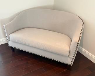 Pottery Barn Harlow Velvet Loveseat
