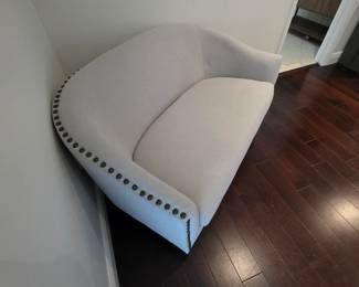 Pottery Barn Harlow Velvet Loveseat