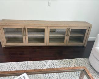 Bodhi Media Console With Glass Doors