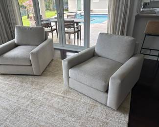 Arhaus Maxwell Swivel Armchairs