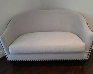 Pottery Barn Harlow Velvet Loveseat