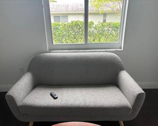 Gabriola Loveseat in Dover Gray Bouclé