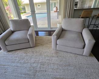 Arhaus Maxwell Swivel Armchairs
