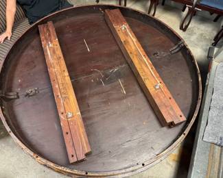 #122 - $1000 - American Empire round table with 2 leaves, 60".