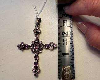 Sterling multi stones amethyst $40