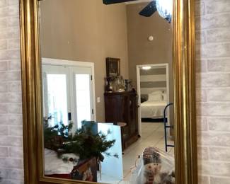 #27 - $200 - Mirror, gilt wood, 3'x4'.