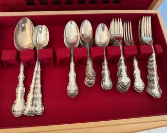#E2 - $2,500 - Sterling Gorham Strasbourg - 54 pieces - 63oz