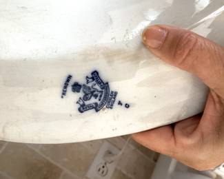 #62 - $140 - Flow blue collection 5 pieces, made in England.