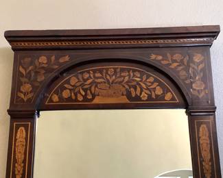 #42 - $450 - Dutch inlaid mirror, 25x48".