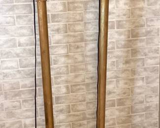 #30 - $300 - Pair of modern torchieres lamps.