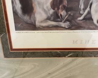 #39 - $90 - "Mine Host" art print, painted by Edwin Douglas, published by Henry Graves & Comp. 1883 - London - later repro - 31x40".