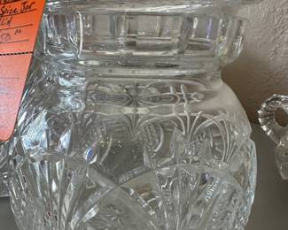 #54 - $50 - Cut Crystal spice jar with lid
