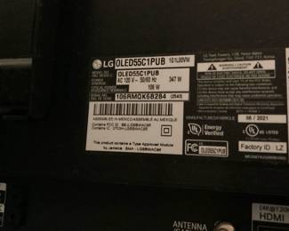 #77 - $200 - TV, LG OLED 55" with stand, 2021.