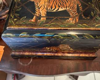 #87 - $50 - Decorative Bengal tiger box