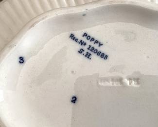 #63 - $100 - 2 Ironstone English serving tureens, brown/blue.