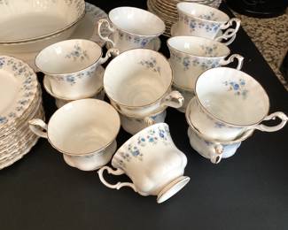 #65 - $300 - Royal Albert China, Memory Lane pattern, 60 pcs.