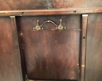 #28 - $600 - 19th century tilt top mahogany table, 47x38 1/2".