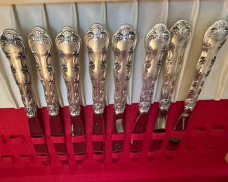#E2 - $2,500 - Sterling Gorham Strasbourg - 54 pieces - 63oz -