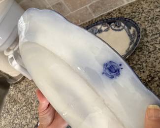 #62 - $140 - Flow blue collection 5 pieces, made in England.