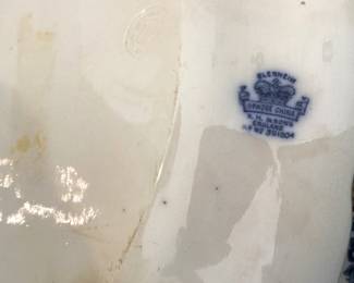 #62 - $140 - Flow blue collection 5 pieces, made in England.