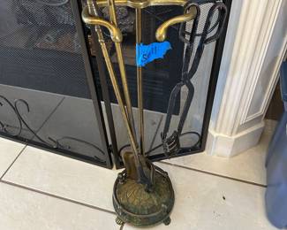 #126 - $80 - Fire place utensils