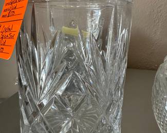 #54A - $50 - Cut Crystal spice jar with lid